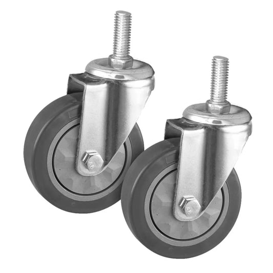 Heavy Duty Polyurethane Swivel Castor Wheels 2X 4" - Premium