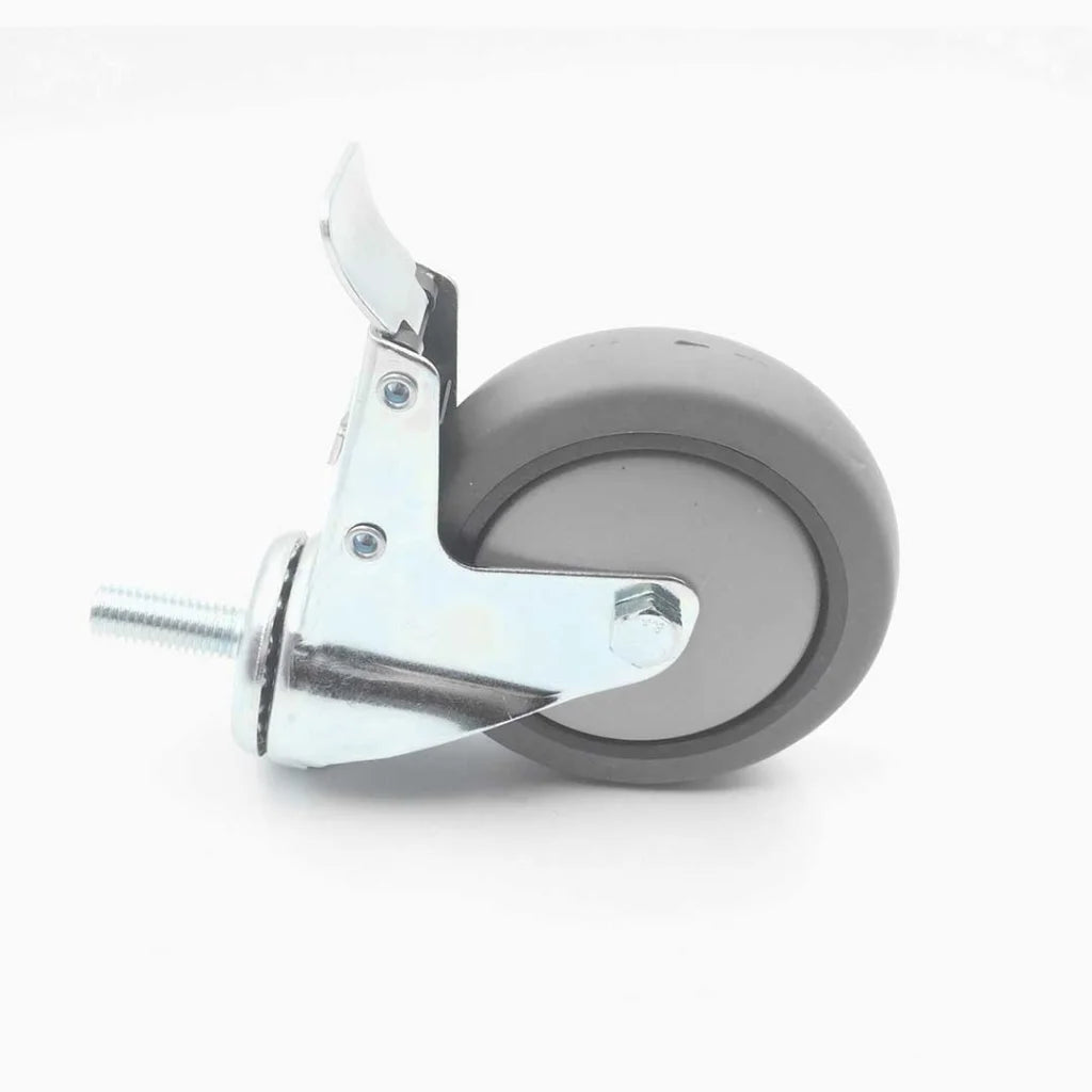 Heavy Duty Polyurethane Swivel Castor Wheels 4" with 2 Lock Brakes Casters - Premium