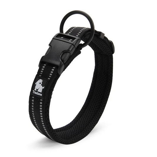 Heavy Duty Reflective Collar - Black (S)