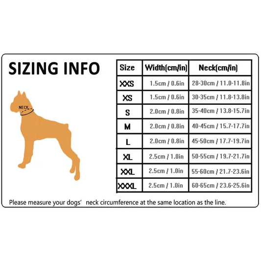 Heavy Duty Reflective Collar - Blue (2XL)