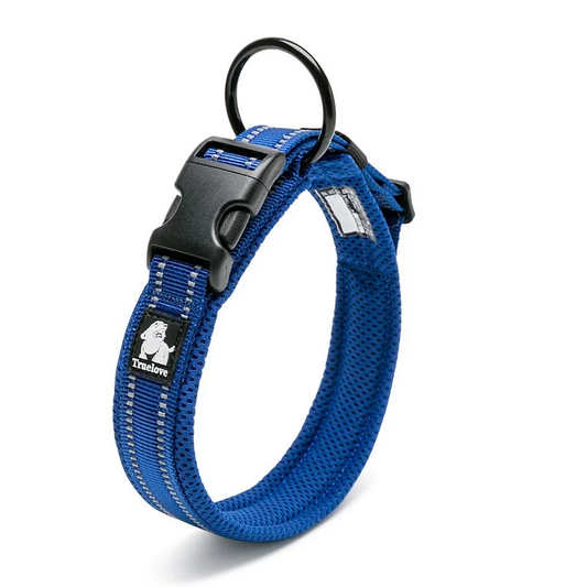 Heavy Duty Reflective Collar - Blue (S)