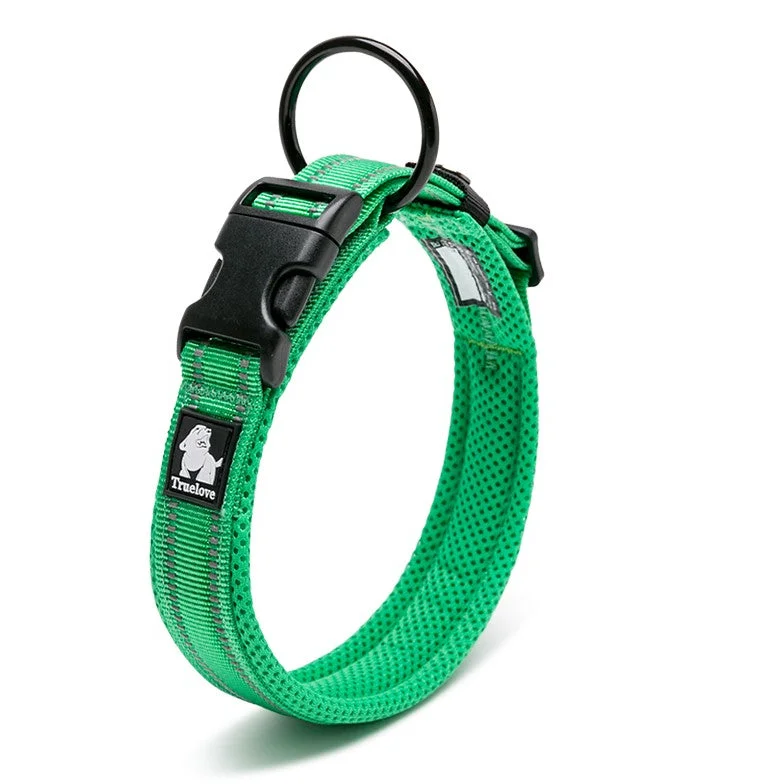 Heavy Duty Reflective Collar - Grass Green (L)