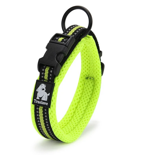 Heavy Duty Reflective Collar - Neon Yellow (M)