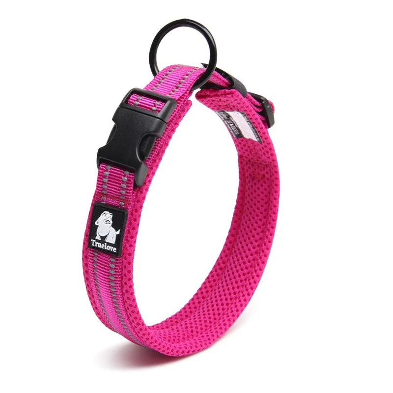 Heavy Duty Reflective Collar - Pink (M)