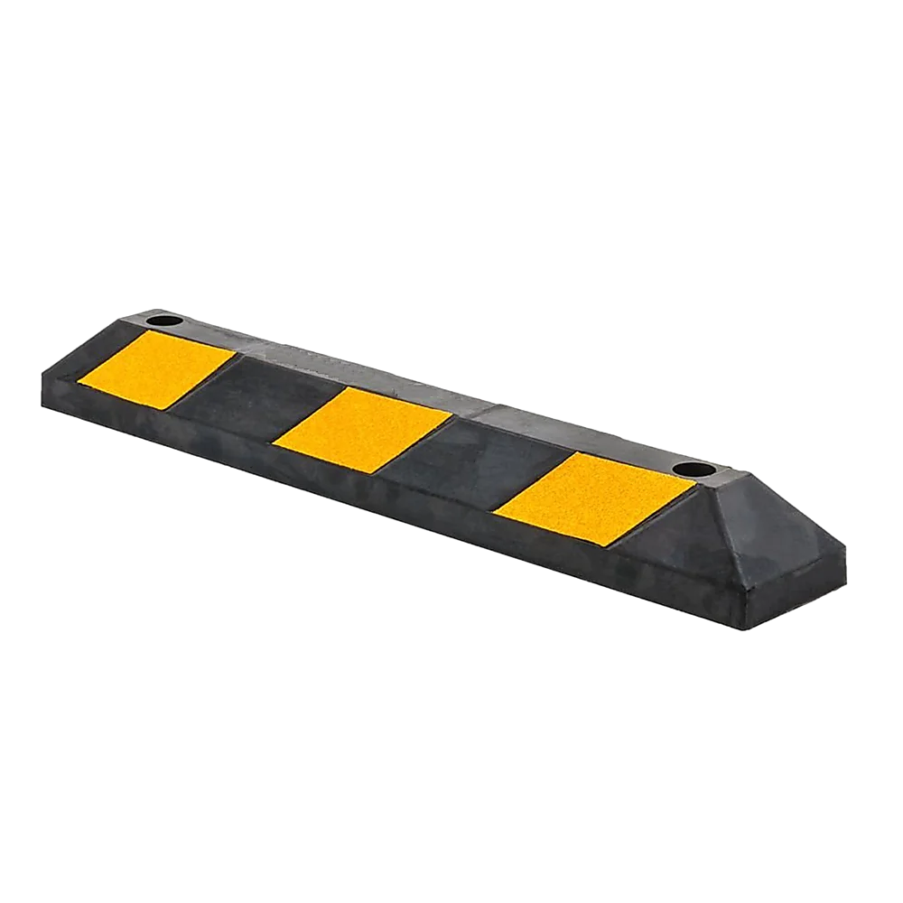 Heavy Duty Rubber Curb Parking Guide Wheel Driveway Stopper