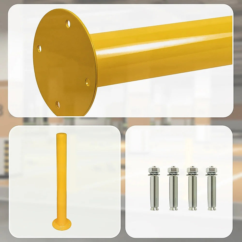 Heavy Duty Steel Bollard Post - Yellow - Others
