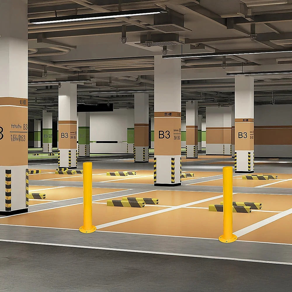 Heavy Duty Steel Bollard Post - Yellow - Others