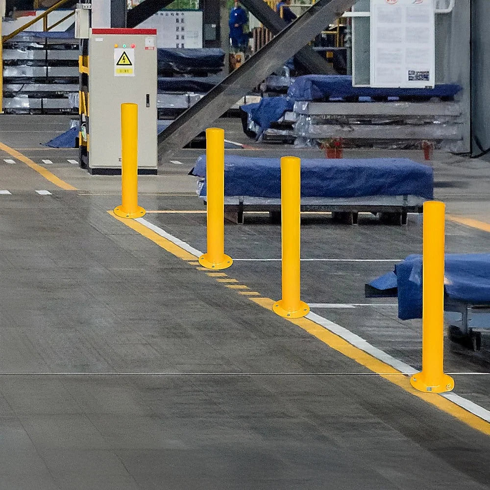 Heavy Duty Steel Bollard Post - Yellow - Others