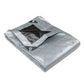 Heavy Duty Tarp Silver Black Tarpaulin 5.5x7.3m - Outdoor