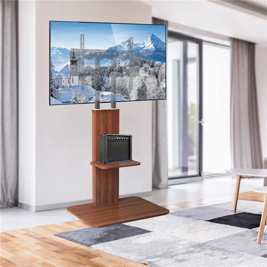 Black brown heavy duty tv in a room setting