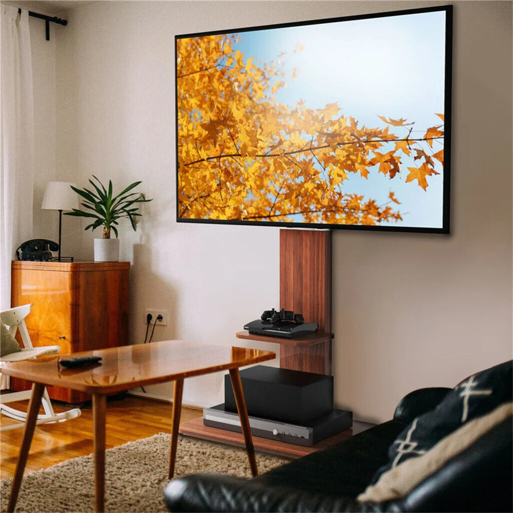Heavy duty tv with floor stand adjustable mount living