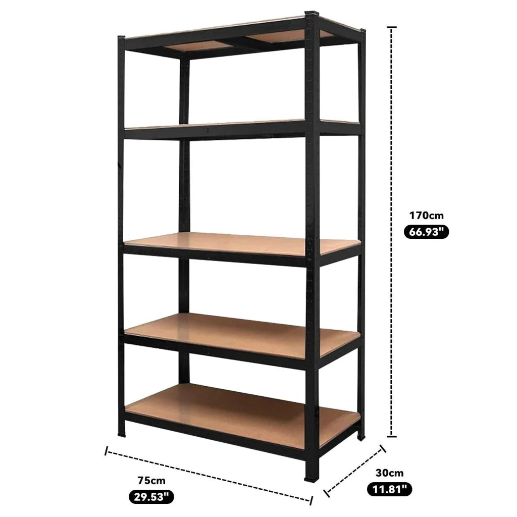 Heavy Duty Warehouse Shelving 75x30x170cm Steel - Tools >