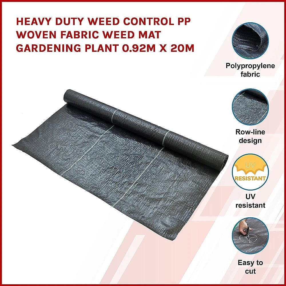 Heavy Duty Weed Control PP Woven Fabric Gardening Plant