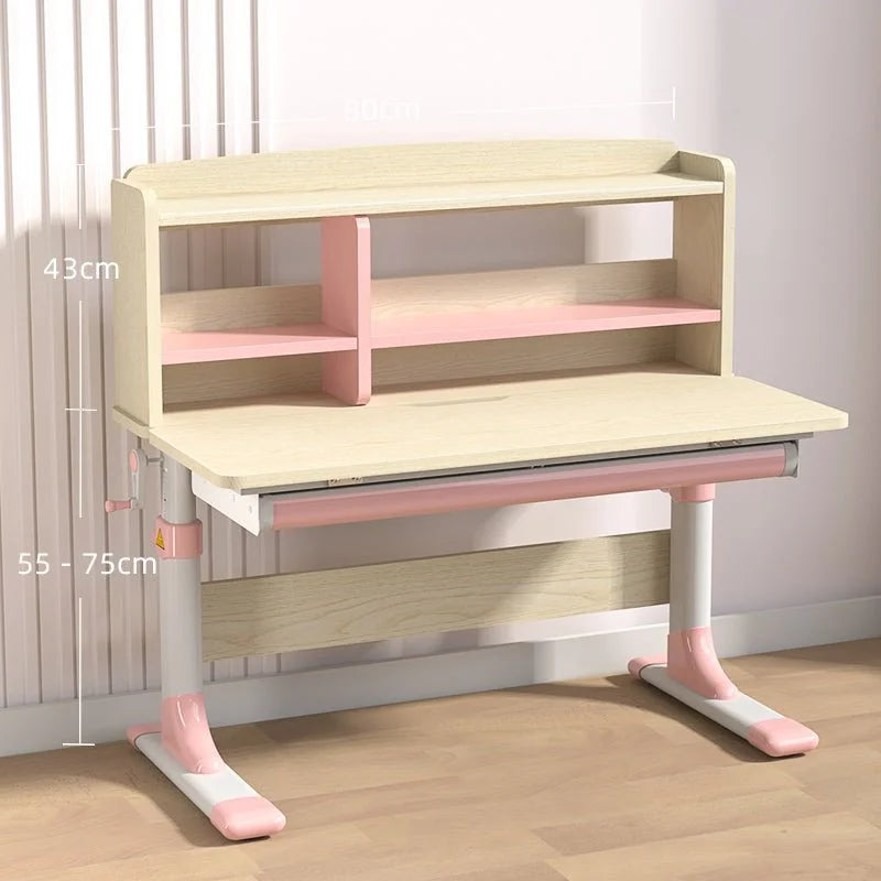 Height Adjustable Children Kids Ergonomic Study Desk 80cm
