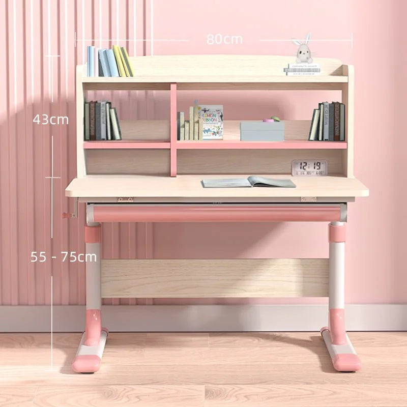 Height Adjustable Children Kids Ergonomic Study Desk 80cm
