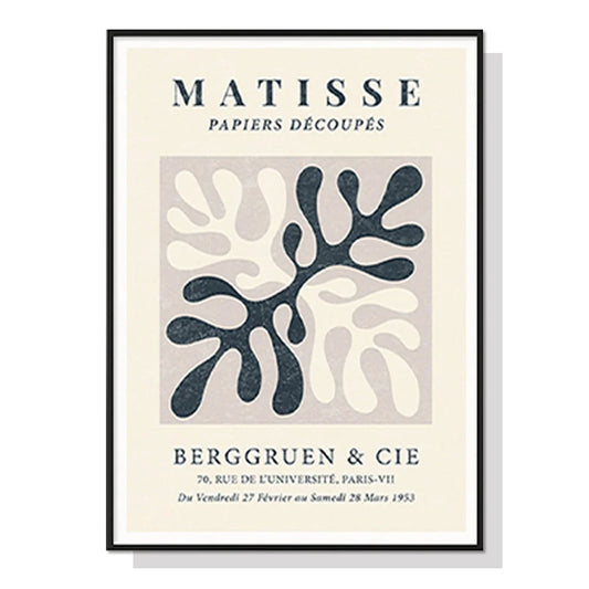 Henri Matisse Wall Art - Black Frame Canvas 50cm x 70cm