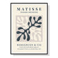 Henri Matisse Wall Art - Black Frame Canvas 60cm x 90cm