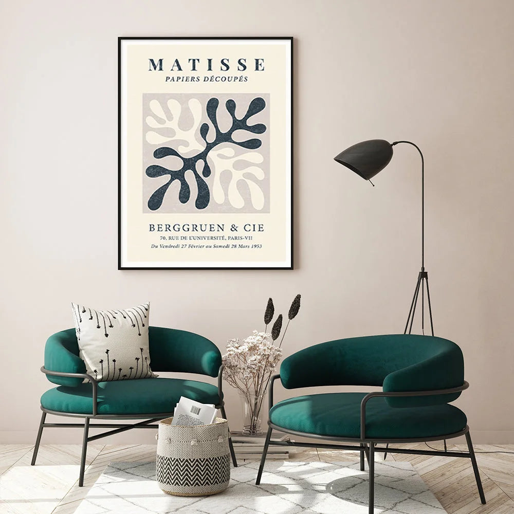 Henri Matisse Wall Art - Black Frame Canvas 60cm x 90cm