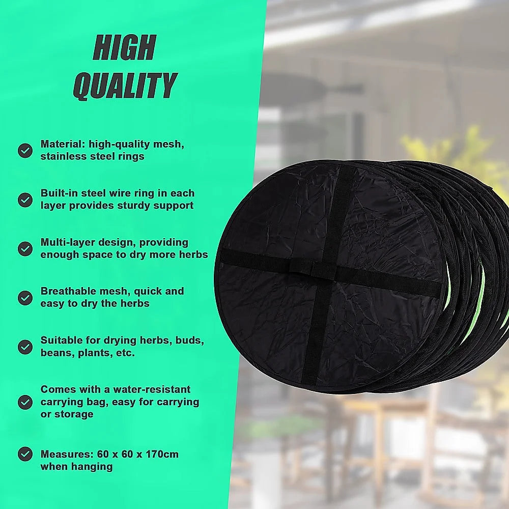 Herb Drying Rack Net 8 Layer Dryer Mesh Hanging Dryer Rack