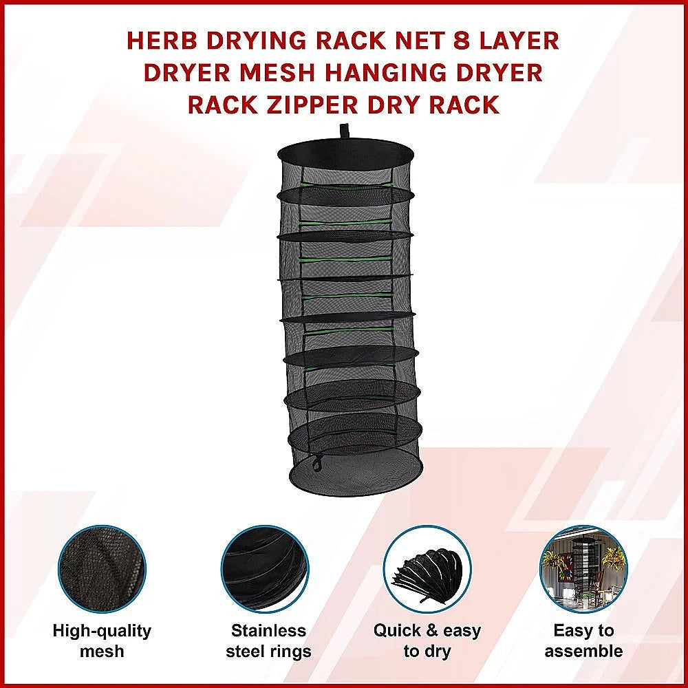 Herb Drying Rack Net 8 Layer Dryer Mesh Hanging Dryer Rack