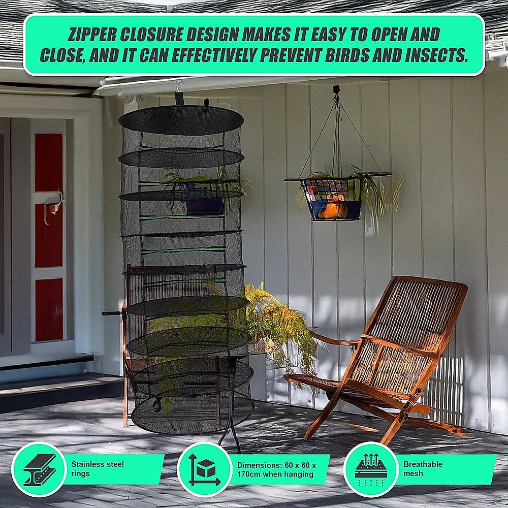 Herb Drying Rack Net 8 Layer Dryer Mesh Hanging Dryer Rack