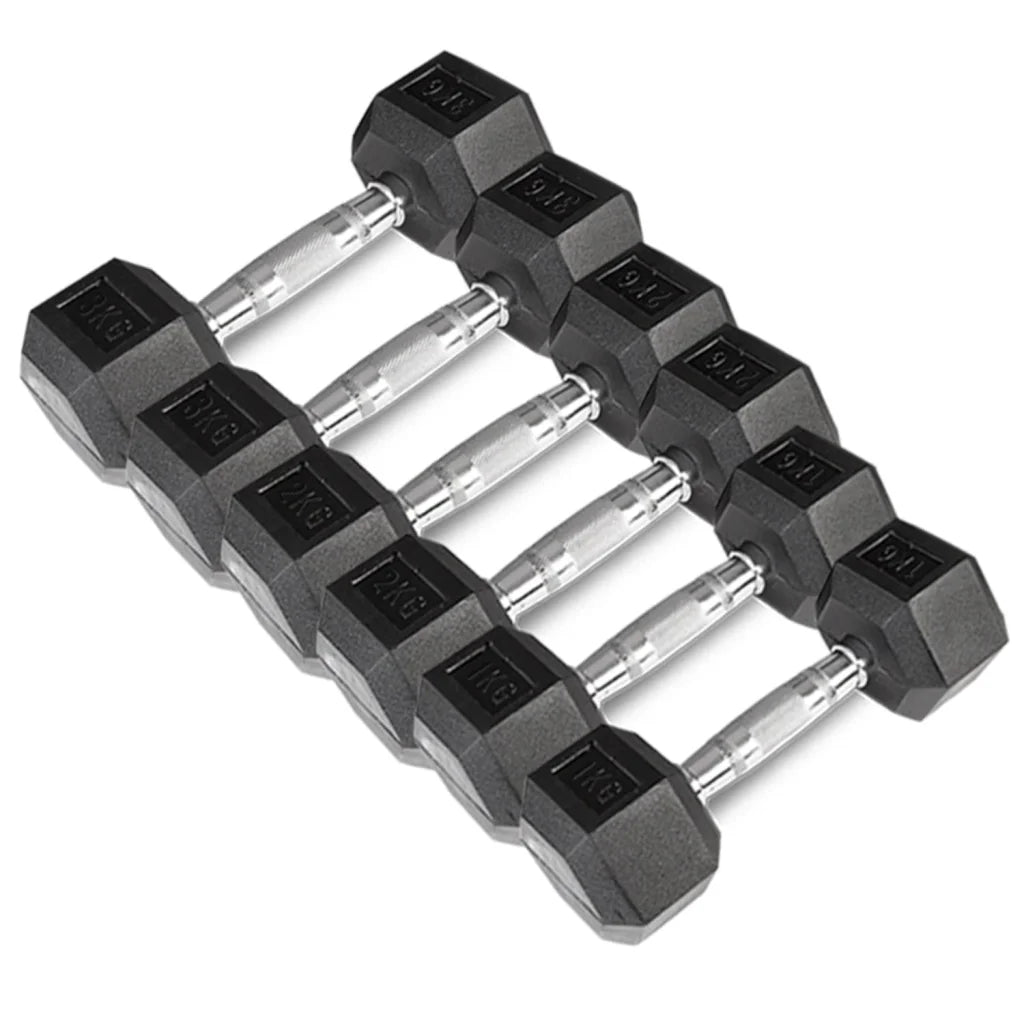 Hex Dumbbell Set 1kg to 3kg CORTEX - Sports & Fitness