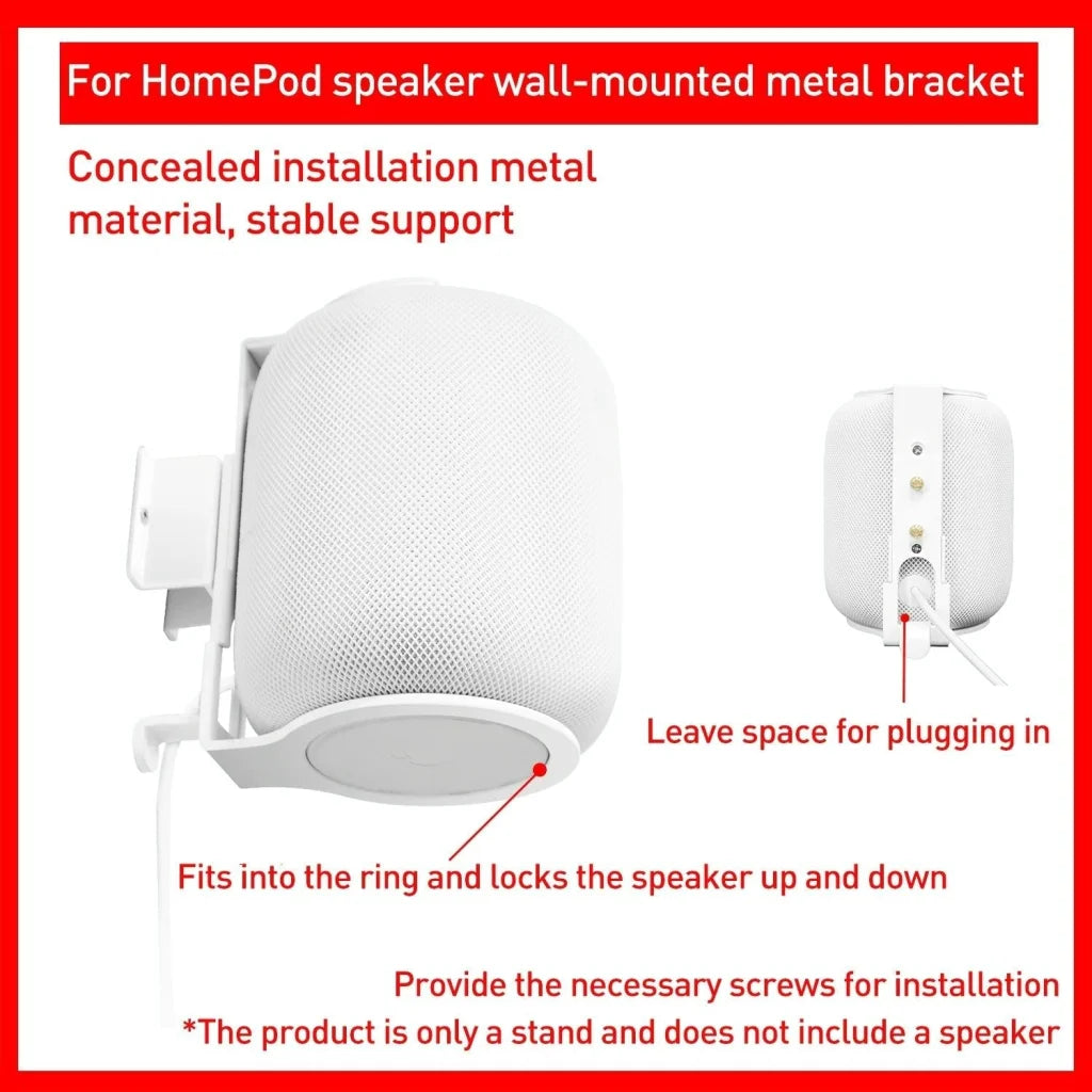 Hidden Wall Mount Bluetooth Speaker Bracket - Wireless