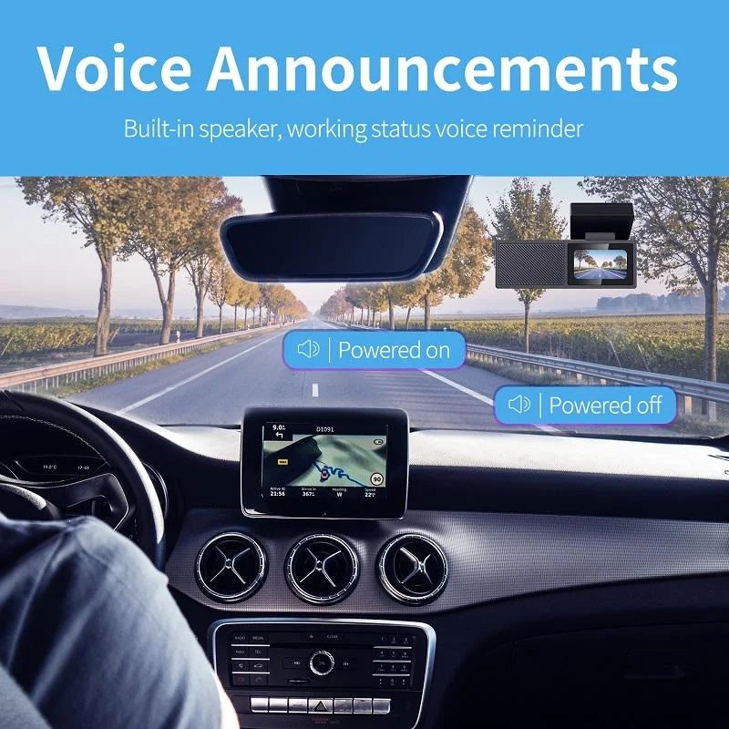 High Definition Car Wifi Dash Cam with Night Vision - 2k