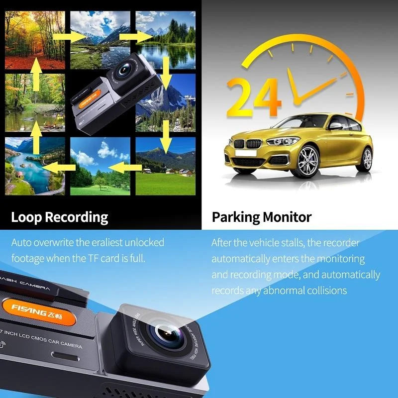 High Definition Car Wifi Dash Cam with Night Vision - 2k