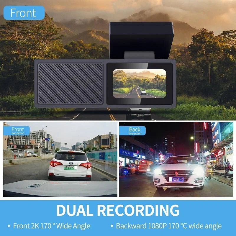 High Definition Car Wifi Dash Cam with Night Vision - 2k
