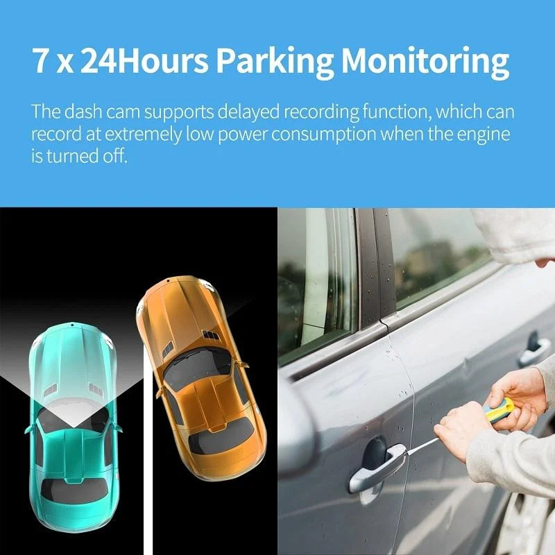 High Definition Car Wifi Dash Cam with Night Vision - 2k