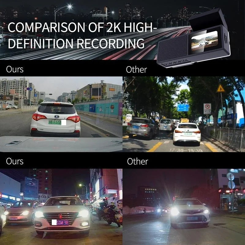 High Definition Car Wifi Dash Cam with Night Vision - 2k