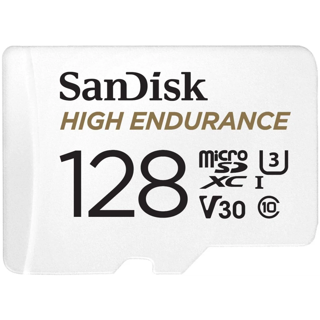 High Endurance MicroSDHC Card 128G UHS-I C10 U3 V30 100MB/s