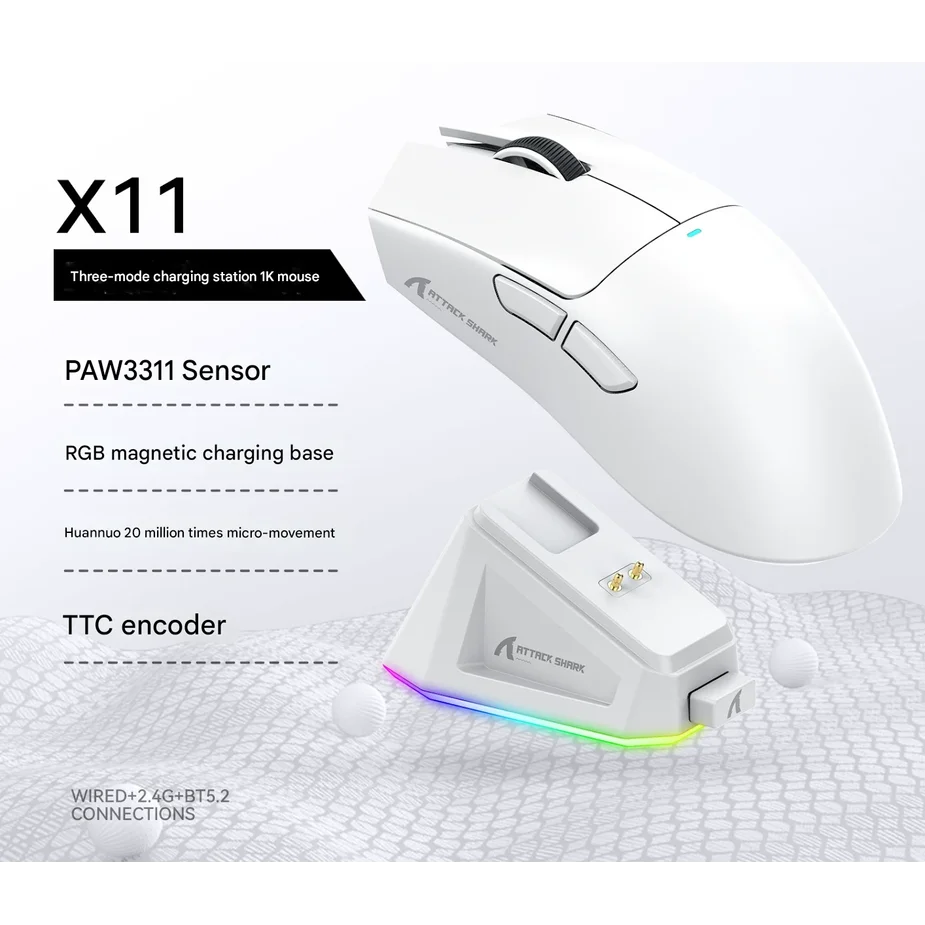 High-Performance Tri-Mode Wireless Gaming Mouse - 22000 DPI