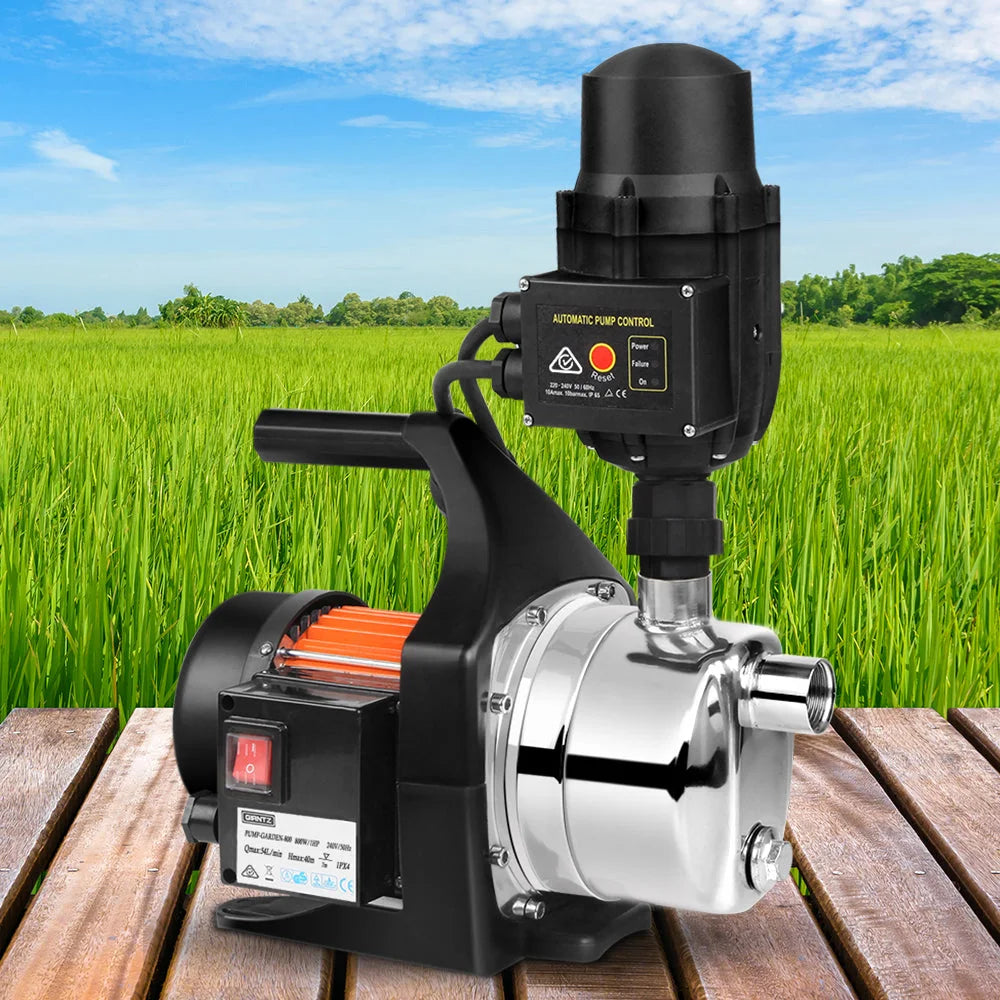 High‑Pressure Garden Water Pump 800 W Auto Controller