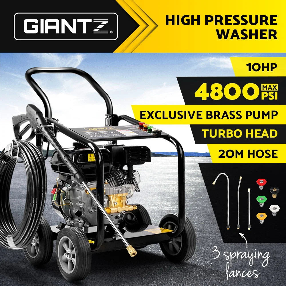 High‑Pressure Washer 10HP 4800PSI - Industrial Tools
