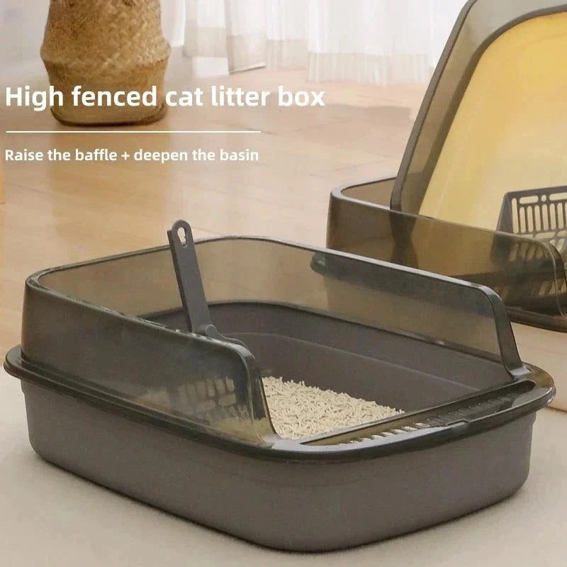 High Side Cat Litter Box with Scoop - Pet Care > Cat