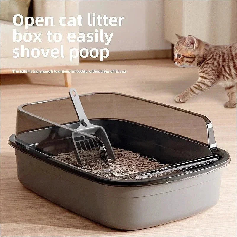 High Side Cat Litter Box with Scoop - Pet Care > Cat