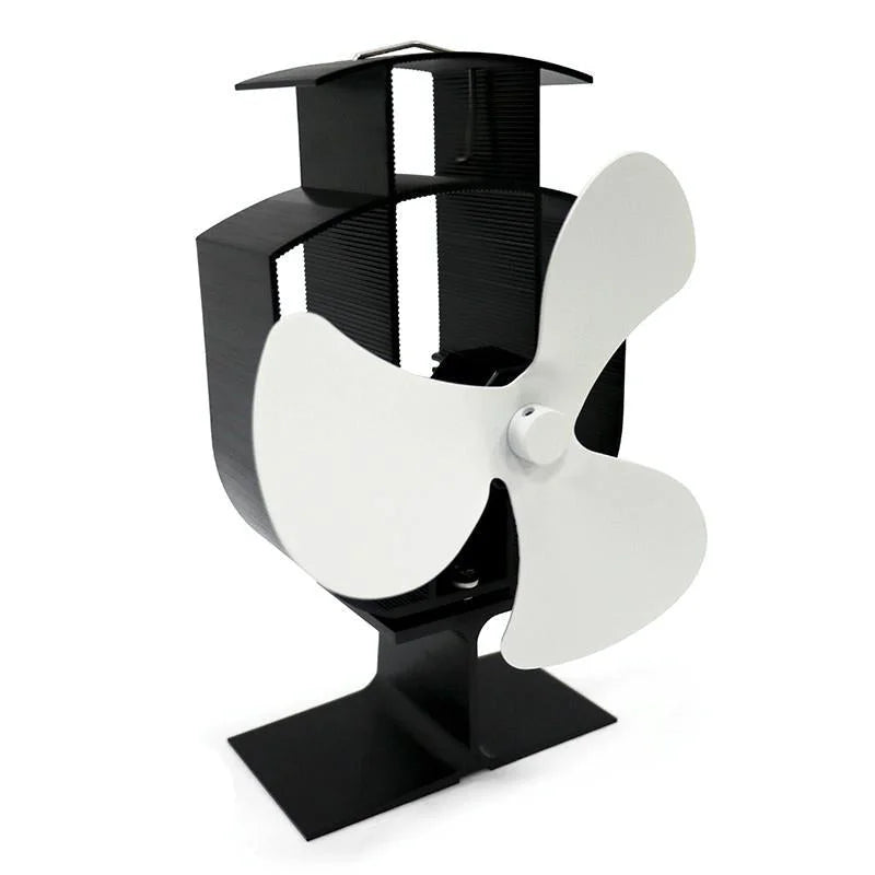 High-temp Metal Heat-powered Stove Fan - 3 Blades - Bronze