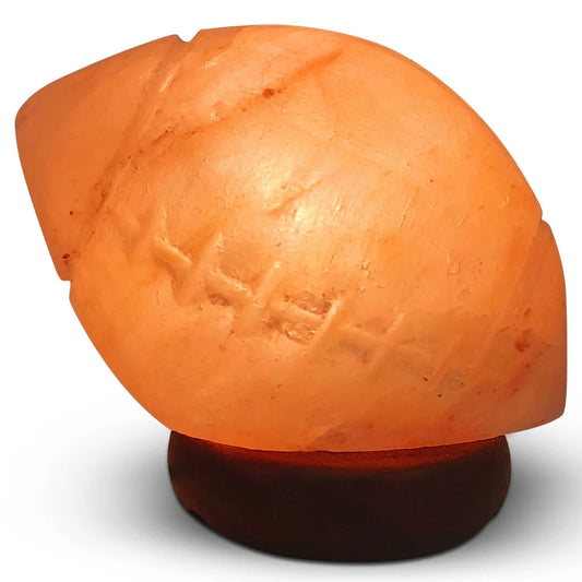Himalayan Pink Salt Lamp 12V 12W - Rugby Carved Footy Rock