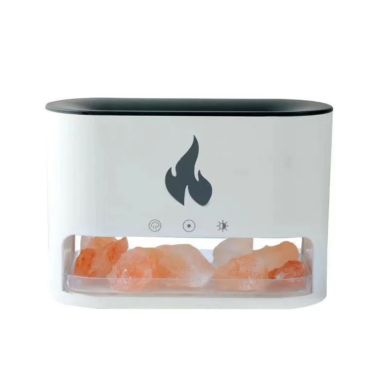 Himalayan Salt Stone Flame Aroma Diffuser & Humidifier - 7
