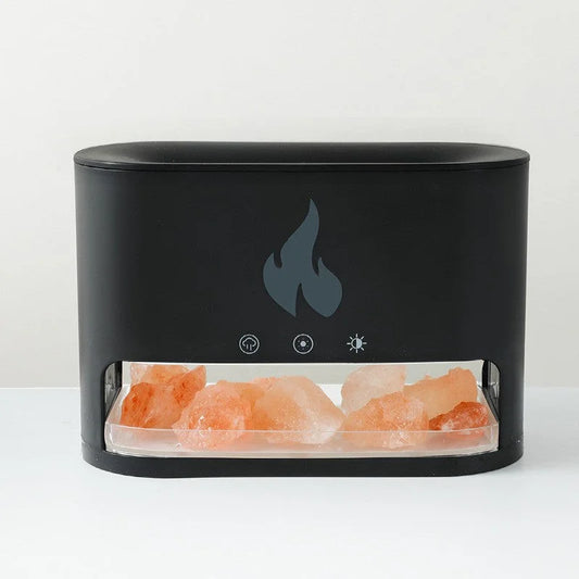 Himalayan Salt Stone Flame Aroma Diffuser & Humidifier - 7