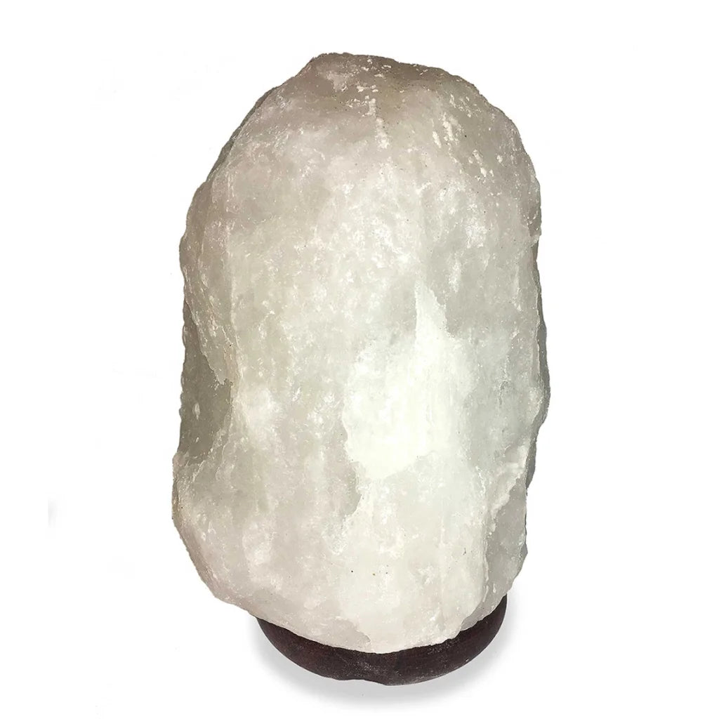 Himalayan White Salt Lamp 12V 12W 1-2kg Crystal Rock