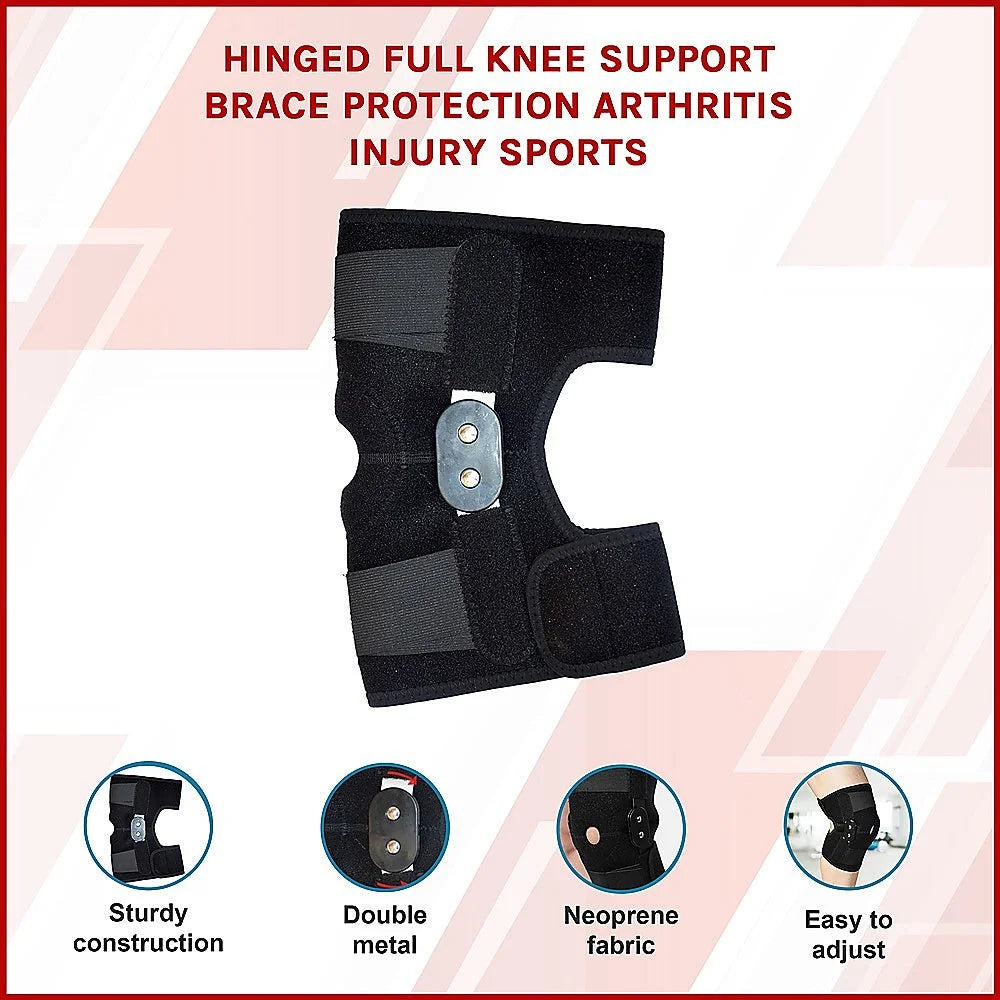 Hinged Full Knee Support Brace Protection - Arthritis