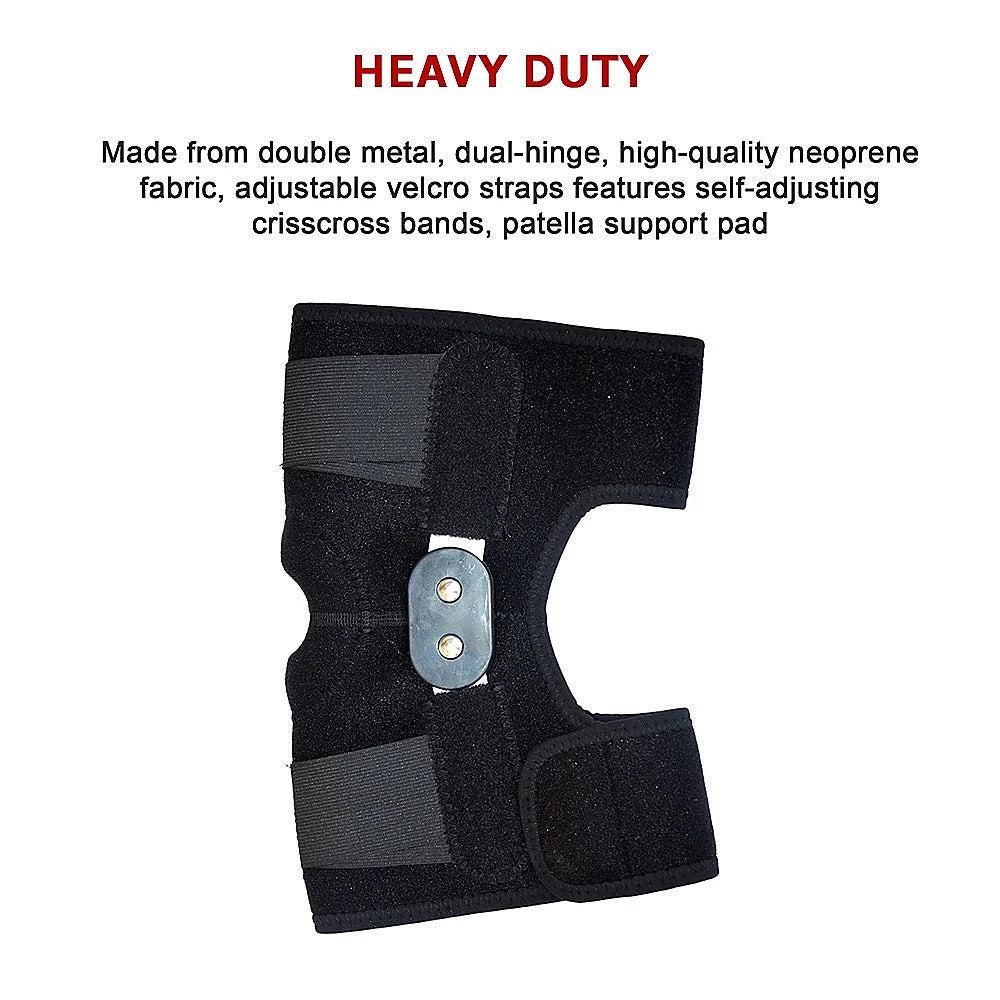 Hinged Full Knee Support Brace Protection - Arthritis