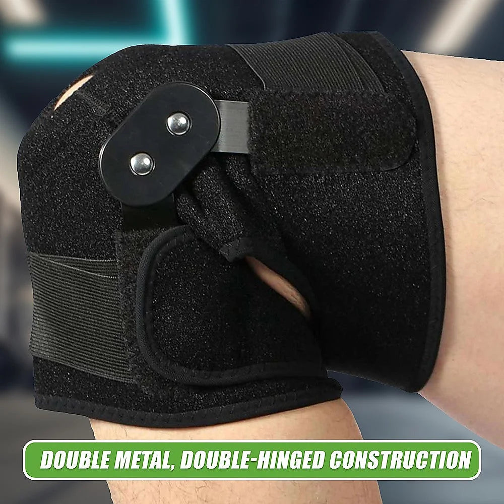 Hinged Full Knee Support Brace Protection - Arthritis