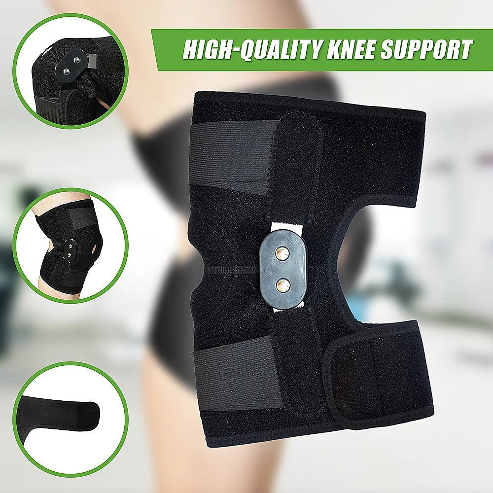 Hinged Full Knee Support Brace Protection - Arthritis