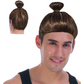 Hipster Trendy Hairstyle Adult Man Bun Wig Costume Hair