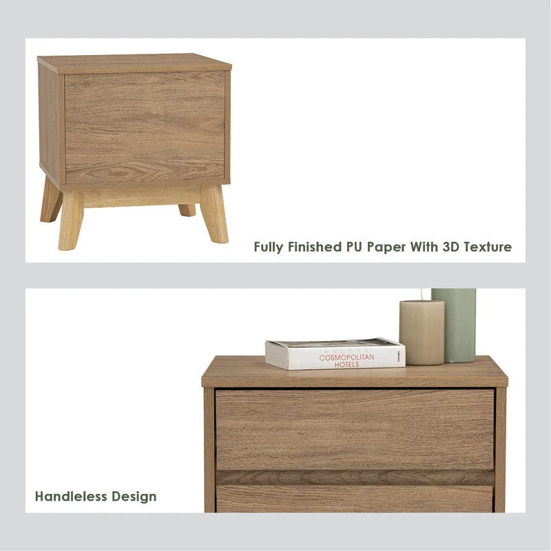 Hirado Bedside Table - Natural - Furniture