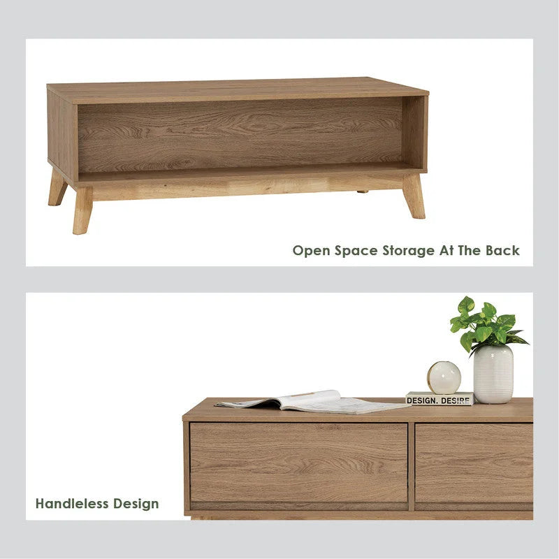 Hirado Coffee Table - Cocoa - Furniture